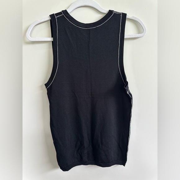 ❤️ Zara Black Fitted Tank Top Large - Picture 2 of 3